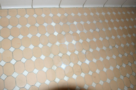 I’ll bet you can’t tell where the five holes in the floor were